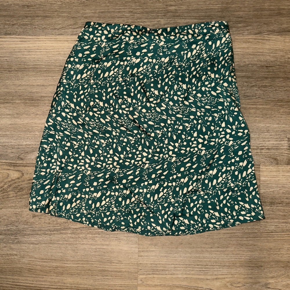 Ba&sh Green Abstract Print Viscose Mini Skirt 1E22EVA Vert Size S 4
